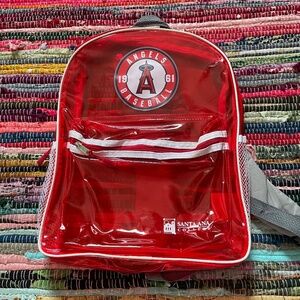 NEW Los Angeles / Anaheim Angels MLB Clear Red Backpack – SGA Stadium
